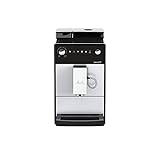 Melitta Latticia OT F300-101 Kaffeevollautomat mit LATTEperfection Milchsystem, flüsterleisem Mahlwerk, One Touch Funktion und XL Wassertank und – Bohnenbehälter,1,5l, silber, Silber/Schw