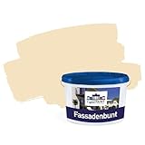 Dispersions- Fassadenfarbe mit Siloxan Beige Capital Paint bunt Ton 6 5,0 L
