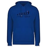 Shirtracer Entwicklung und Evolution Outfit - Handball Evolution Sprungwurf - L - Royalblau - Handball Hoodie - JH001 - Herren Hoodie und Kapuzenpullover für M