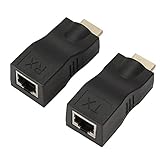 HD-Extender 1080P-Sender Empfänger-Netzwerk-Ethernet-Adapter-Konverter-Repeater 2pcs werkzeugfrei,