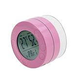 ist Präfekt für Streaming / Podcasting / Gaming Mini IPX7. Wasserdichte stoßfeste drahtlose Stereo-Bluetooth-Lautsprecher-Temperaturfeuchtigkeitsanzeige ( Color : Pink )