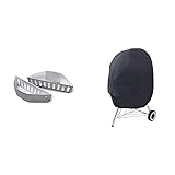 Weber Holzkohlekörbe Char-Basket, 2er Set , für direkte und indirekte Hitze, für Holzkohlengrills von 47, 57 und 67cm, 7403 & Amazon Basics - Abdeckung für Holzkohle-Kugelgrill - Schw