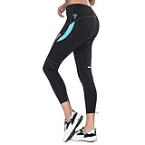 Santic Fahrradhose Damen Gepolstert Lang Radhose Damen Lang Radlerhose Damen Gepolstert auch für MTB Blau EU XXL