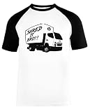 Shred It Bro!! - Meme Unisex Baseball T-Shirt Kurze Ärmel Herren Damen Weiß Schw