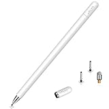 Mixoo Disc Stylus Stifte mit Magnetkappe, hochempfindlicher kapazitiver Stylus für Smartphone Samsung Galaxy Tablet (Weiß)