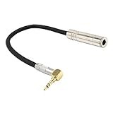 MERIGLARE 90 Grad 3,5 Mm Stereo TRS Stecker auf 6,35 1/8 Buchse Audiokabel Draht N