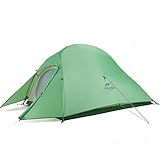 Naturehike Cloud-up 2 Upgrade Ultraleichte Zelte Doppelten 2 Personen Zelt 3-4 Saison für Camping Wandern (210T Grün Upgrade)