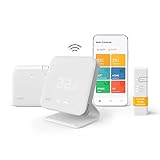 tado° smart home Thermostat (Funk) - Wifi Starter Kit V3+ mit Standfuß - digitale Heizungssteuerung per App für Boiler - Einfache Installation - kompatibel mit Alexa, Siri & Goog