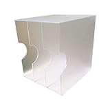 LP Acryl Schallplattenständer, Office Club Ballsaal Schallplattenaufbewahrungsbox - 12 Zoll CD-Schallplattengehäuse (Color : Matte White, Size : Accommodate 20P) Reg