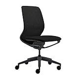 Sedus se:motion net, Drehstuhl, Bürostuhl, Mit Netzmembran Schwarz, Sitzpolster Schwarz, Höhenverstellbar 42-52.5cm, bis 130kg Belastbar, 23° Öffnungswink
