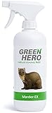 Green Hero Marder-Ex Spray gegen Marderverbiss, 500 ml, Fernhaltemittel gegen Marder für das Auto, Abwehrspray mit Barrierewirkung