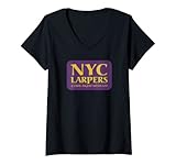 Damen Marvel Hawkeye NYC Larpers Logo Come Fight With Us T-Shirt mit V