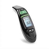 Medisana TM 750 digitales 6in1 Fieberthermometer Ohrthermometer für Babys, Kinder und Erwachsene, Stirnthermometer mit visuellem Fieberalarm, Speicherfunktion und Messung von Flüssigkeiten, Schw