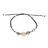 Idiytip Frauen böhmischen Retro Schildkröte Perlen Seil Armband Paare Freundschaft Armband Abschlussgeschenk,Beig