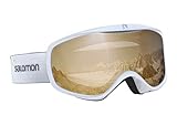 Salomon Damen-Skibrille Für verschiedenste Wetterverhältnisse, Airflow-System, SENSE ACCESS, Einheitsgröße, Weiß/Universal Tonic Orang