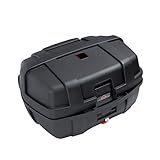 YYHJ Universal Motorradkoffer Top Case Roller Koffer Rollerkoffer Kofferraum Heckbox, Scooter Top Box, Helm Gepäckaufbewahrung Tour Heckbox, mit weicher Rückenlehne Top Case, 47 L Hartschalenk