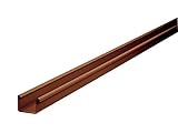 INEFA Dachrinne kastenförmig 200 cm PVC Braun NW 83, 1 Stück, Regenrinne, Dachentwässerung, Dachrinnensystem, Kunststoff, auch für Gartenhäuser und Garag