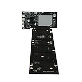 ANEIZANASALI ETH-HSW2 Mining-Motherboard 70 mm Abstand 6 PCIE-Steckplätze für Grafikkarten DDR3-Speicher 4 USB2.0-Motherboard mit geringem Stromverbrauch Motherboard CPU-Combo-Mining-Motherb