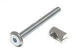 Möbel Gitterbett Bolt Allen Kopf Mit Barrel Nut 6Mm M6 x 60mm Zp (Packung mit 8)