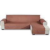 JQDZX Sofa Schutz Abdeckung, Anti-Rutsch Armlehnen Couch überzug Abdeckung mit verstellbaren Trägern Abnutzung und Riss schützen, für Wohnzimmer, Haustieren Katzen, Hund (Maroon,Right 240 * 270cm)