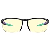Gunnar Gaming- und Computerbrillen |Torpedo-X Razer Edition, Onyx, Bernsteinfarben | Blockiert 65% blaues L