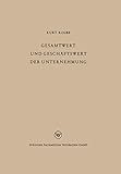 Gesamtwert Und Geschaftswert Der Unternehmung (German Edition)