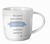 Grafik-Werkstatt Kaffeetasse fürs Büro| Porzellan Tasse zum verschenken | 300 ml | Der frühe Vogel, weiß, 1 Stück (1er Pack)