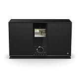 Hama DAB+ Internetradio 2.1 Soundsystem (Smart Radio mit WLAN/Digitalradio/Bluetooth/USB/AUX/Spotify/Amazon Music/Streaming, Multiroom,Subwoofer, 70 W, Farbdisplay, Fernbedienung/App-Steuerung)