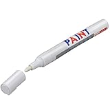 TRIXES Weißer Reifenmarker Lackstift für Fahrrad- und Autoreifen - Verleiht alten Reifen einen sportlichen neuen Look - Weißer Permanentmarker - Geeignet für Metall, Glas, Papier, Karton und H