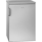 Bomann VS 2195.1 Vollraumkühlschrank / Energieeffizienzklasse D / 84.5 cm / 72 kWh/Jahr / 133 L Kühlteil / inox, silb