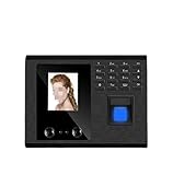 JJXX-BZ Kreaturenzeituhr Punch Card Maschine Gesicht Fingerabdruck Erkennung Anwesenheitsmaschine Fingerprint Punch Card Maschine Gesichtserkennung Check-in Unternehmensnutzung