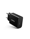 UGREEN USB Ladegerät 18W Quick Charge 3.0 Schnellladegerät Ladeadapter USB Ladestecker Kompatibel mit Galaxy S10 S9 S8 S7 A51 A50 A40 A30 M20; Xperia 10, Redmi Note 8 Pro, Huawei P30 lite usw