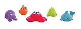 Playgro Spritztier-Set, 5 Stück, Mit bunten Unterwassertieren, BPA-frei, Ab 6 Monaten, Bunt, 40147