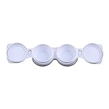 JIFNCR 5Pair / Set Kontaktlinsenbehälter Objektive Container Reisen Tragbare Dicht Eyewear Container Kontaktlinsenhalter Augenlinse Pflege Aufbewahrungsset Brillen Zubehör, Weiß