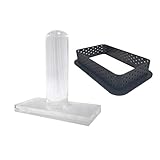 RG-FA Tortenringe, hitzebeständig, perforiert, für Kuchen, Mousse-Ring, antihaftbeschichtet, Mini-Kuchenformen, Kuchenringe zum Backen von Kuchen, rechteckig