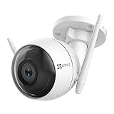 EZVIZ 1080P WLAN IP Kamera, IP66 wetterfest, Outdoor Sicherheitskamera, mit Sirene und Licht Alarm, 2-Wege-Audio, 30 Meter Nachtsicht, LAN Port, Bewegungsmelder, CTQ3W