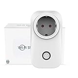 Smart Wifi Steckdose, WLan 2,4Ghz Switch, Intelligente Zeitschaltuhr Wecker, Smart Home Fernsteuerung 10A, Kompatibel mit Alexa&Google Home (Smart Steckdose)