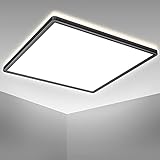 B.K.Licht 22 Watt LED Panel I 420x420x29mm I Ultra Flach I indirektes Licht I neutralweiße Lichtfarbe I 3.000lm I LED Deckenleuchte I Deckenlamp