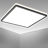 B.K.Licht 22 Watt LED Panel I 420x420x29mm I Ultra Flach I indirektes Licht I neutralweiße Lichtfarbe I 3.000lm I LED Deckenleuchte I Deckenlamp