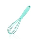 Küche Silikon Whisk Rutschfest leicht zu reinigen Ei Schläger Milch fruchter Küche Utensil 17x4x4cm Küche Silikon Ei Schläger Werkzeug Kleine Whisk Mini Whisks (Color : Green)