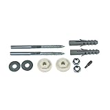 DL-pro Befestigungssatz Montage Set M10 x 140 mm für Waschtisch Waschbecken Bad | Dübel und Befestigung
