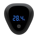 Earthily Aquarium-Thermometer, Aquarium-Thermometer LED Digitaler Aquarium-Temperaturmesser für außerhalb