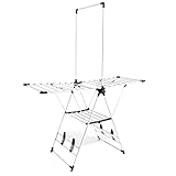 Amazon Basics - Wäscheständer mit Kleiderstange, Flügel-Desig
