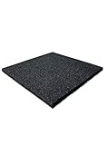 Fallschutzmatten Gummimatten Spielplatzmatte Schaukel Rutsche Spielturm Outdoor Indoor Fitness Gymnastikmatte Schwarz 50x50x2,5cm (33,96€/m²)