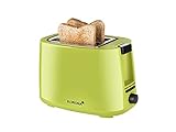 Korona 21133 Toaster | grün| 2 Scheiben Toaster | 750 Watt | mit Brötchenaufsatz sowie einer Auftau- und Aufw