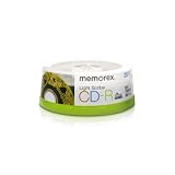 Memorex 32024732 LightScribe-CD-ROMs, zum Brennen von Text und Grafiken auf die Etikettenseite, 20 Stück