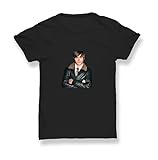 Zac Efron Young High School Musical Black Shirt T-Shirt Top 100% Cotton for Men, Tee for Summer, Gift, Man, Casual Shirt, M, Black