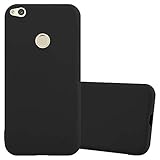 Cadorabo Hülle für Huawei P8 LITE 2017 / P9 LITE 2017 in Candy SCHWARZ - Handyhülle aus flexiblem TPU Silikon - Silikonhülle Schutzhülle Ultra Slim Soft Back Cover Case Bump