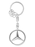 Mercedes-Benz Schlüsselanhänger Brüssel silber, Metall, vernick