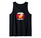 Suriname Futbol Flagge Tank Top